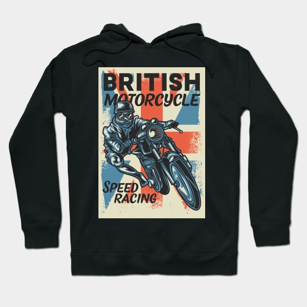 British Motorcycles Hoodie by ManxHaven